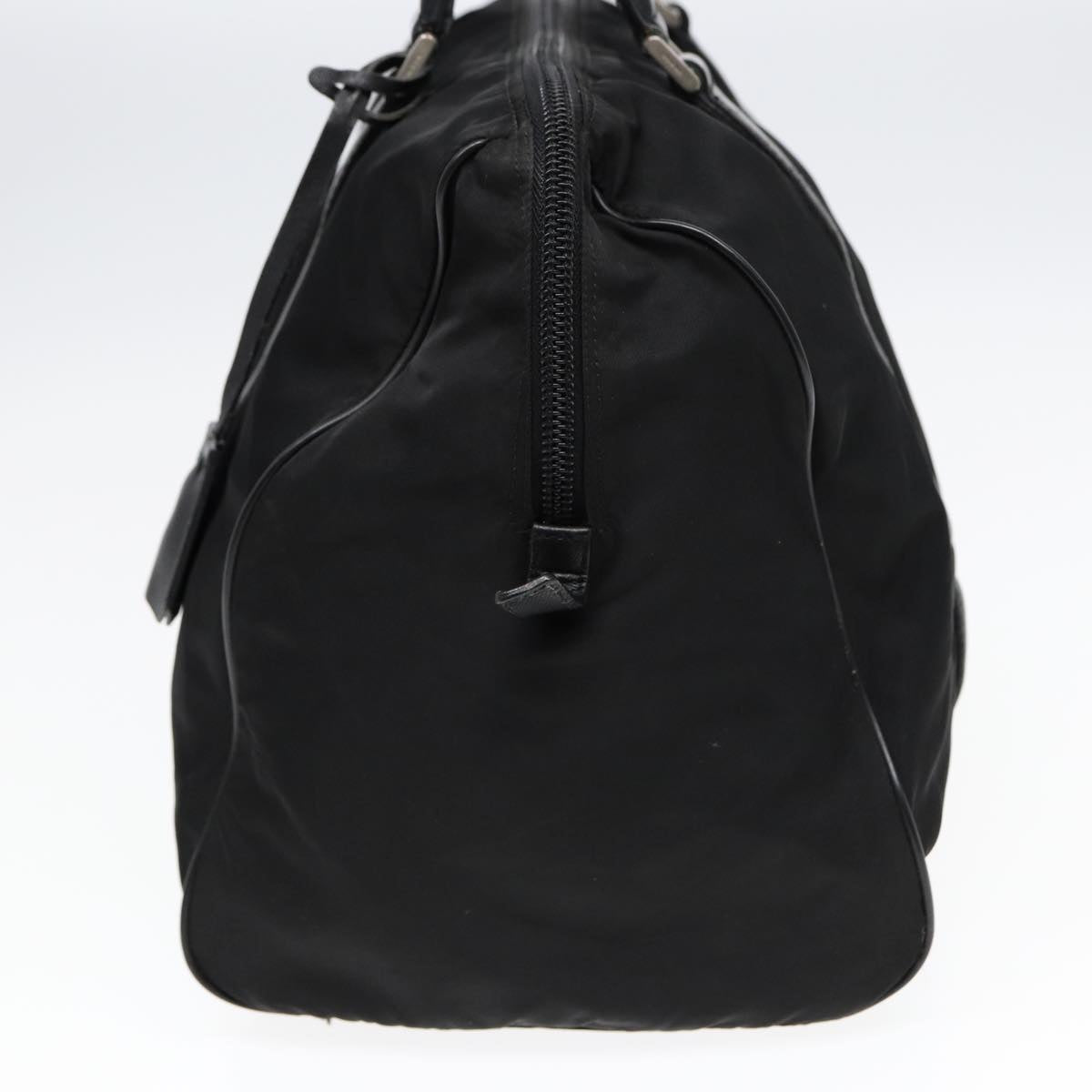 Luxury Prada Boston Bag Nylon Black Silver ki4729