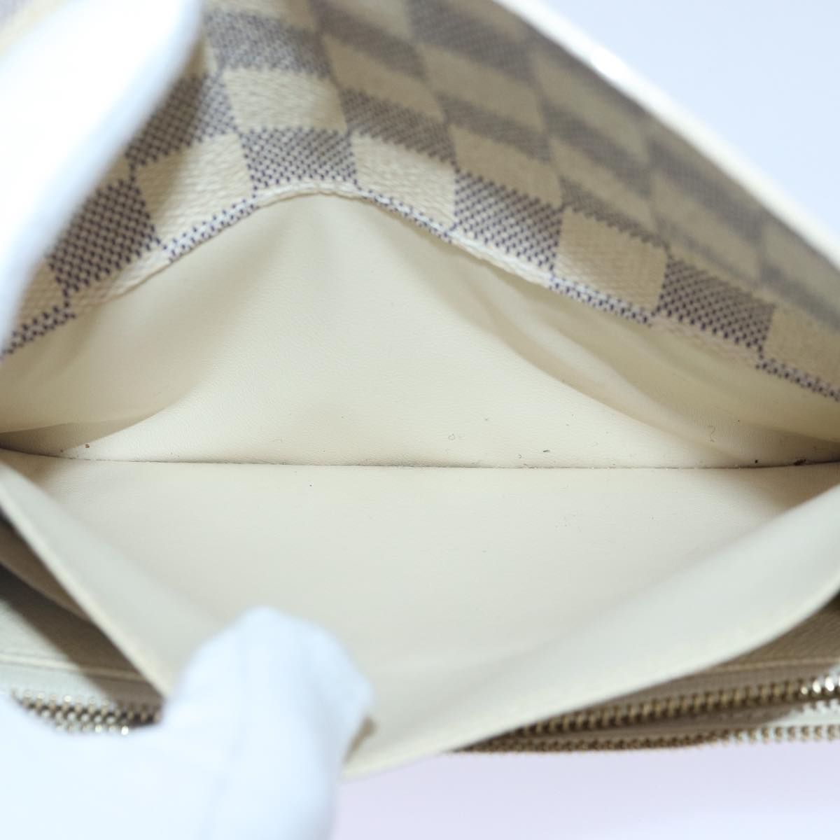 LOUIS VUITTON Damier Azur Portefeuille Emily Long Wallet N41625 LV ki4863
