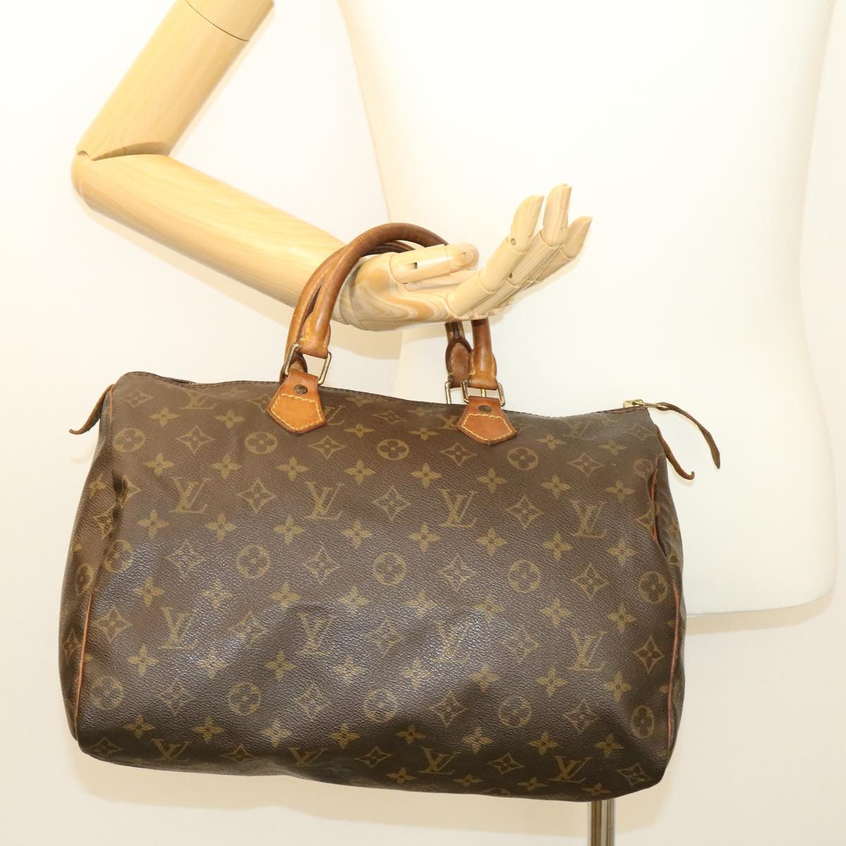 LOUIS VUITTON Monogram Speedy 35 Handbag M41524 LV ki994