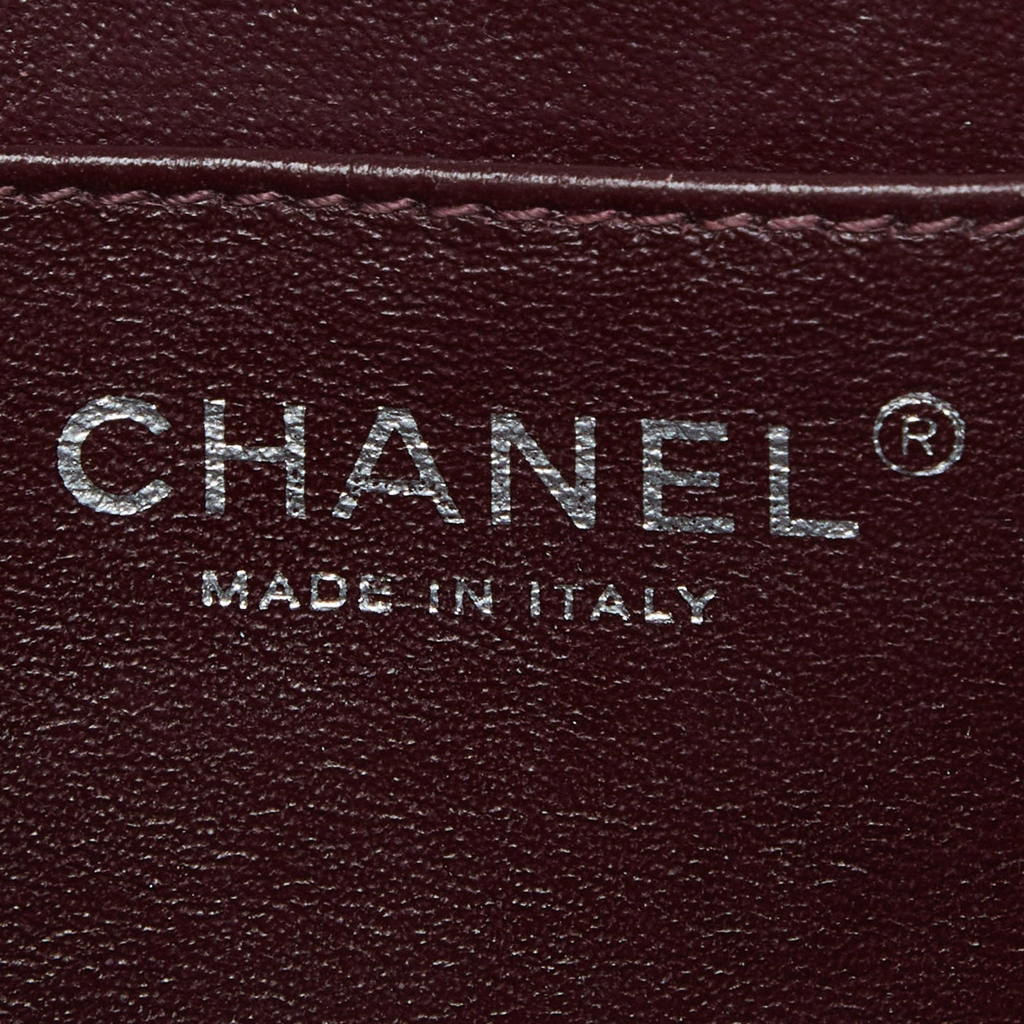 CHANEL Silver Leather Mini Propeller Flap Bag