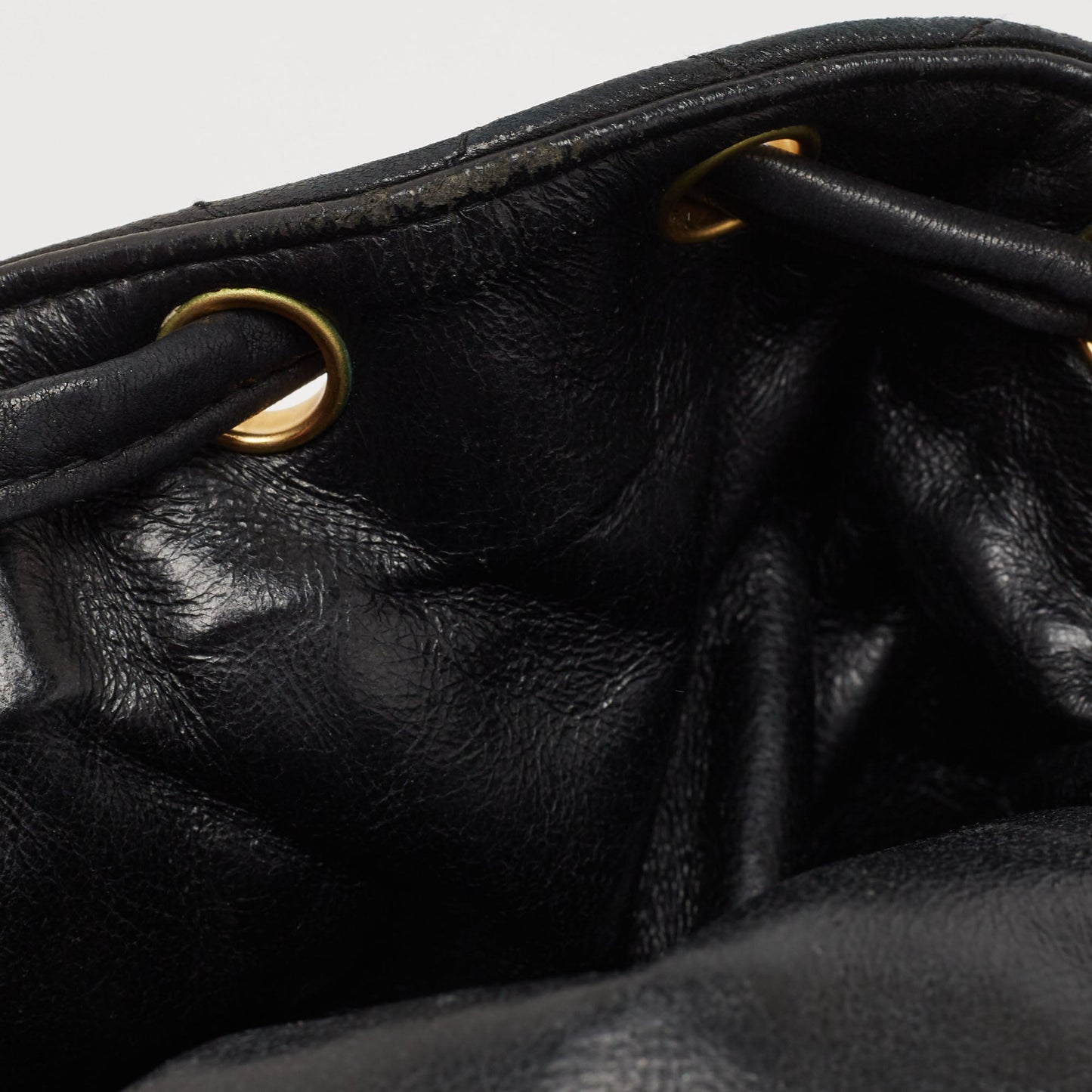 CHANEL Black Quilted Leather Vintage Duma Backpack