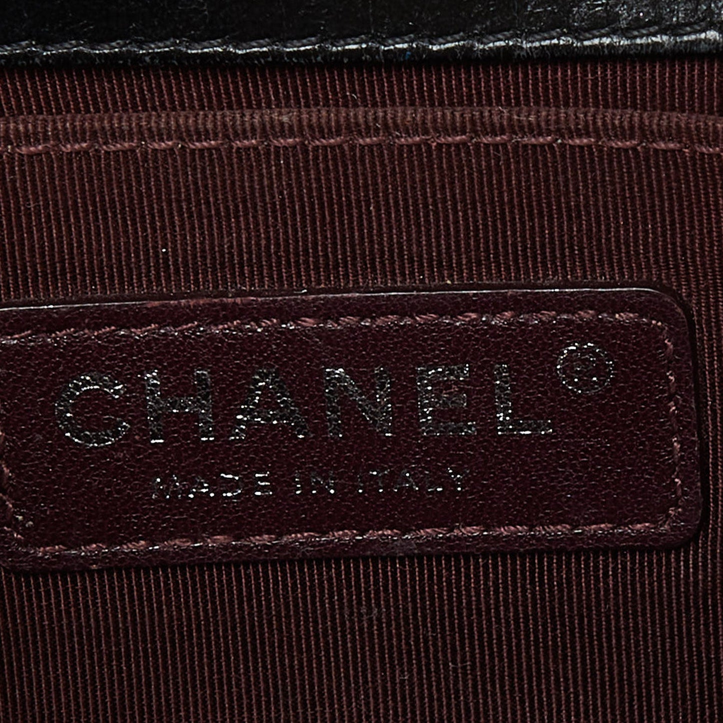 CHANEL Black Quilted Leather Small Boy Chained Flap Bag
