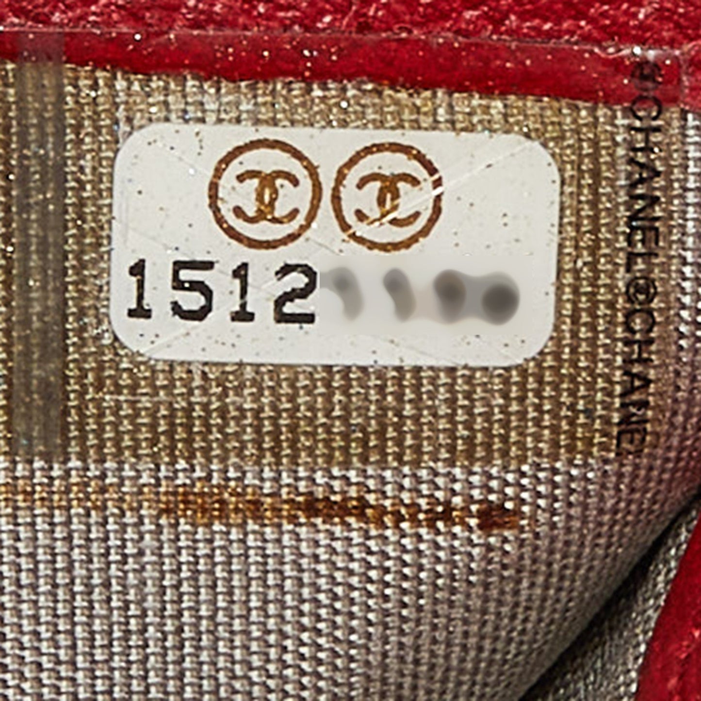 CHANEL Red Leather Camellia Wallet On Chain