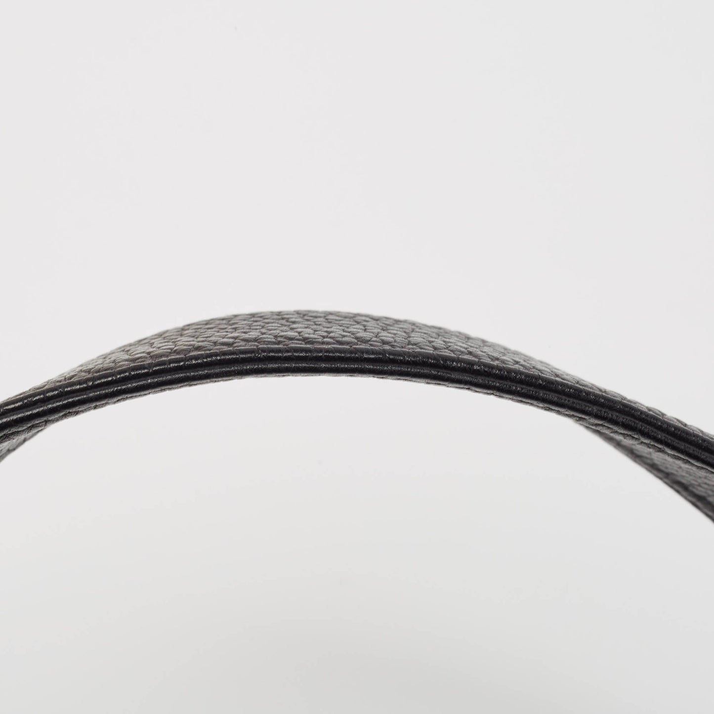 CHANEL Black Leather Lax Front Zip Bag