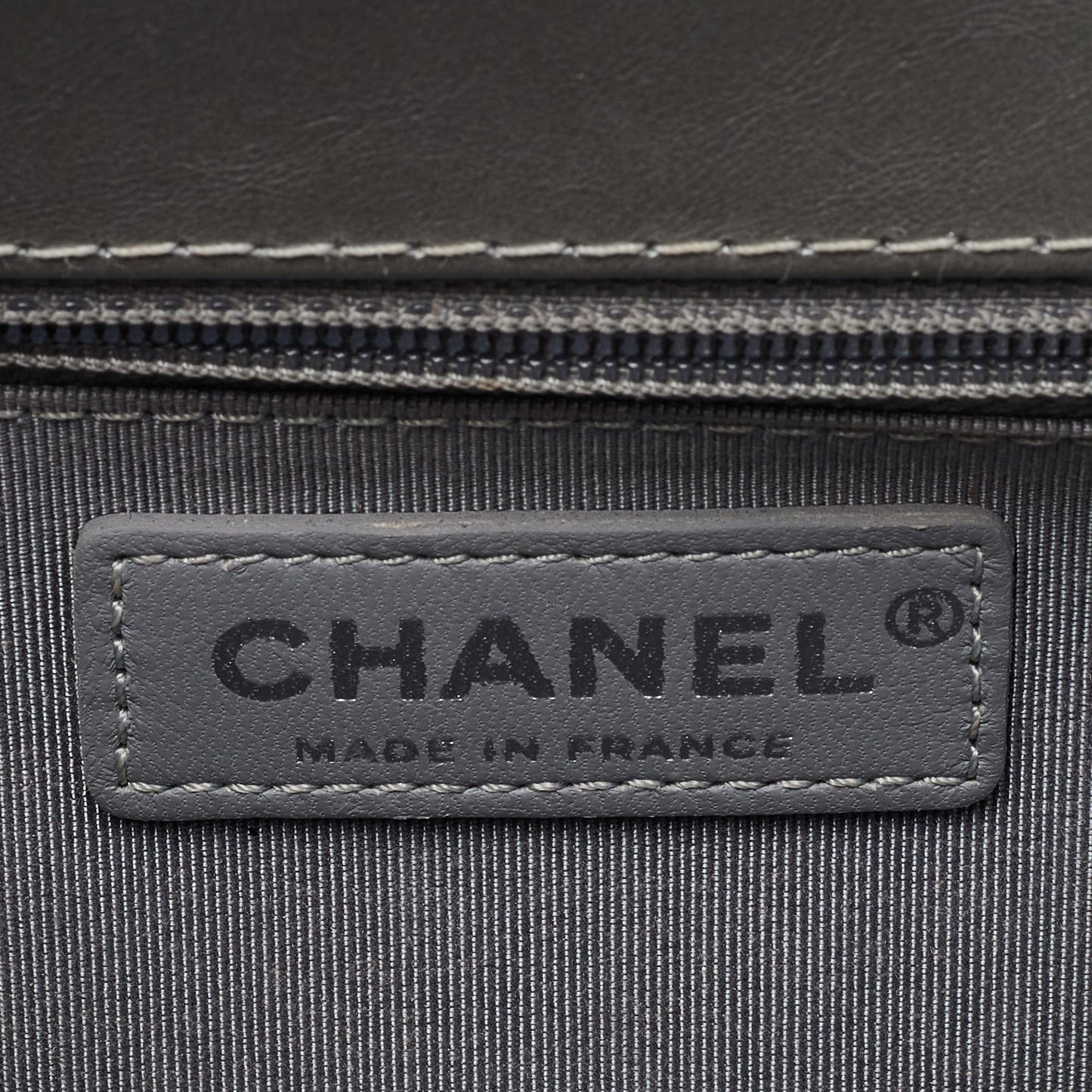 CHANEL Silver Quilted Leather New Medium Boy Flap Bag