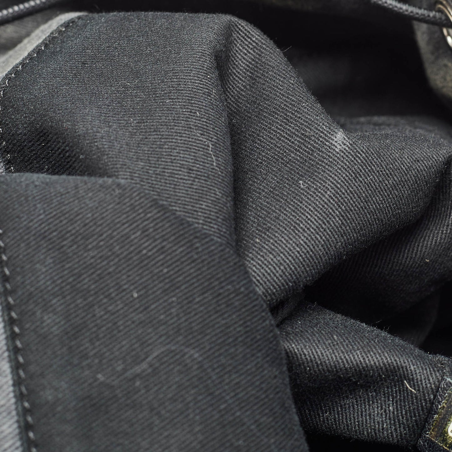 CHANEL Dark Grey Denim Sequins Deauville Backpack