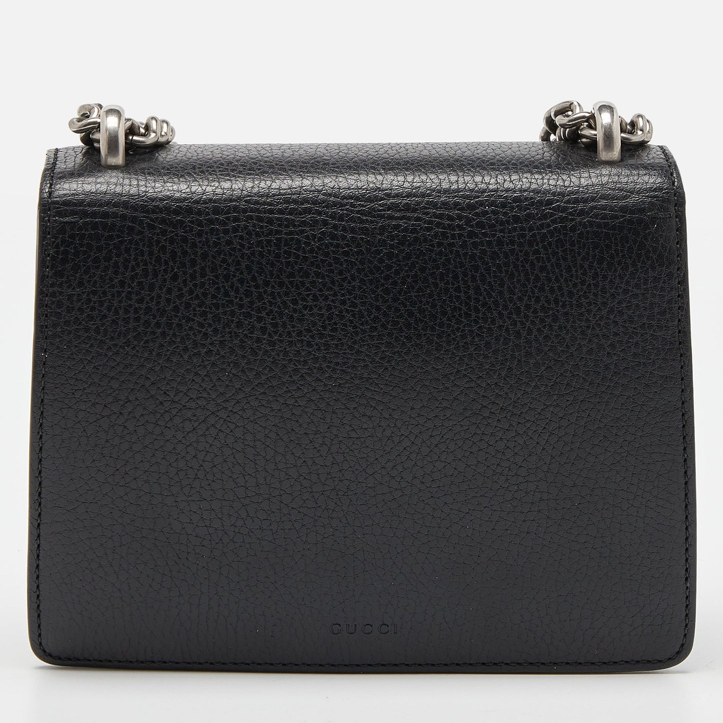 Luxury Gucci Trending 2025 Black Leather Mini Dionysus Shoulder Bag