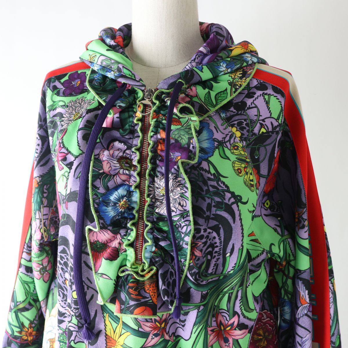 Luxury Gucci Trending 2025 Women's Flower Print Hoodie Dress M