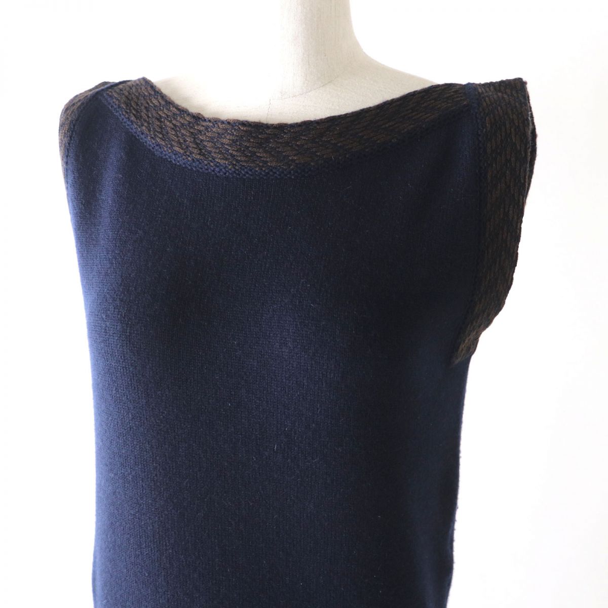 Chanel Cashmere Sleeveless Knit Dress