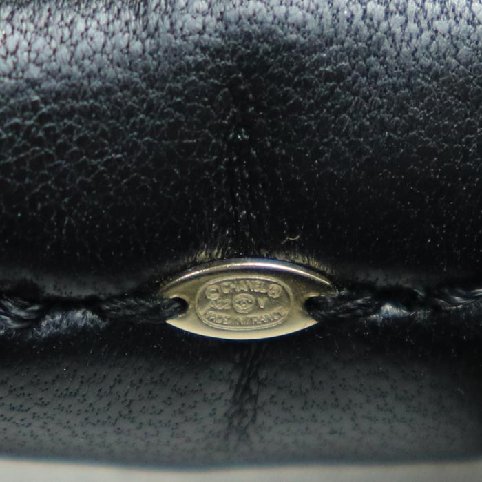 Chanel Coco Mark Hair Scrunchie Black