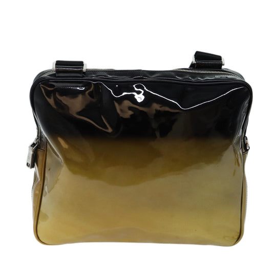 Luxury PradaShoulder Bag Patent leather Black mr104