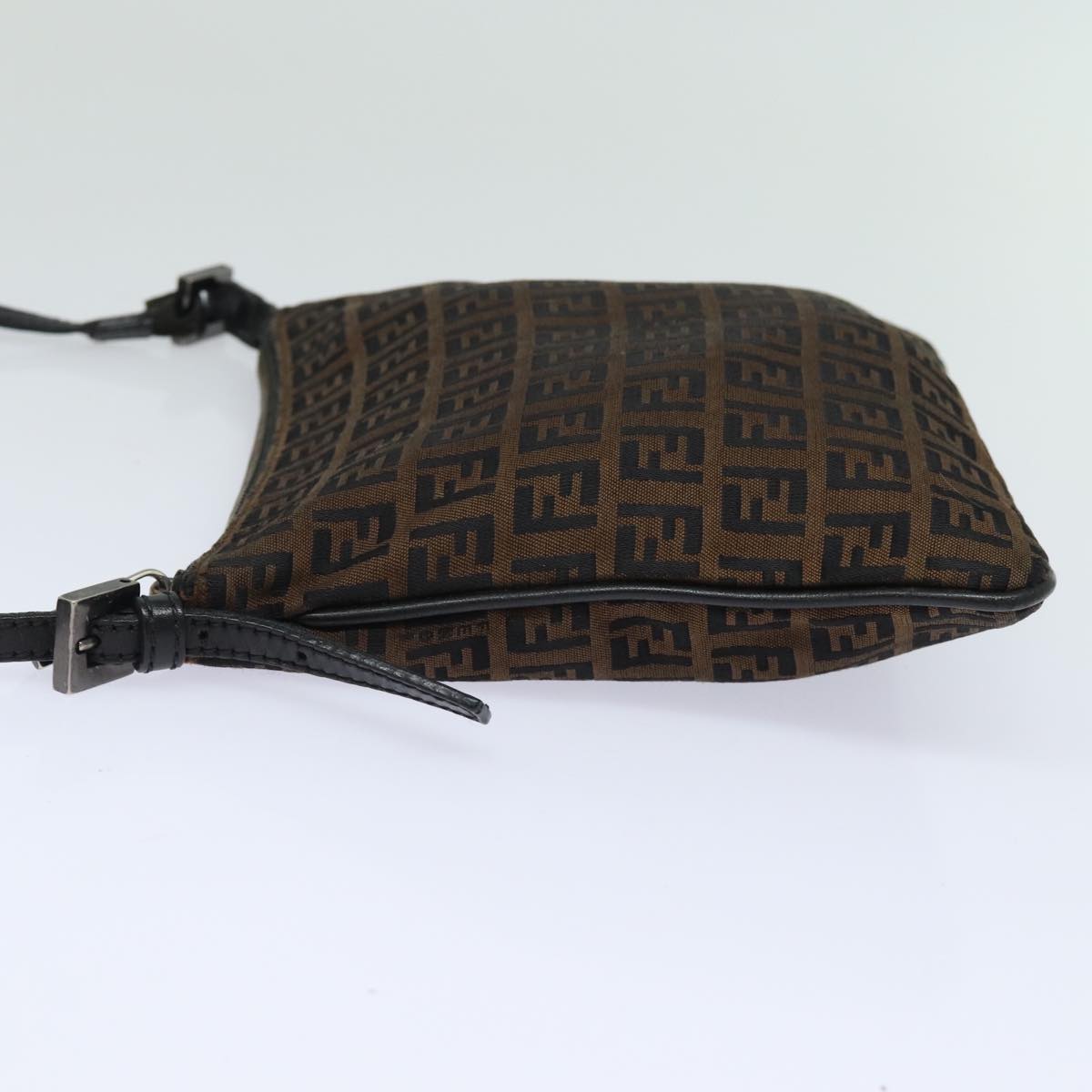 Luxury Fendi Zucchino Canvas Shoulder Bag Brownmr304