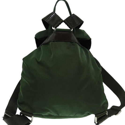 Luxury Prada Backpack Nylon Green mr445