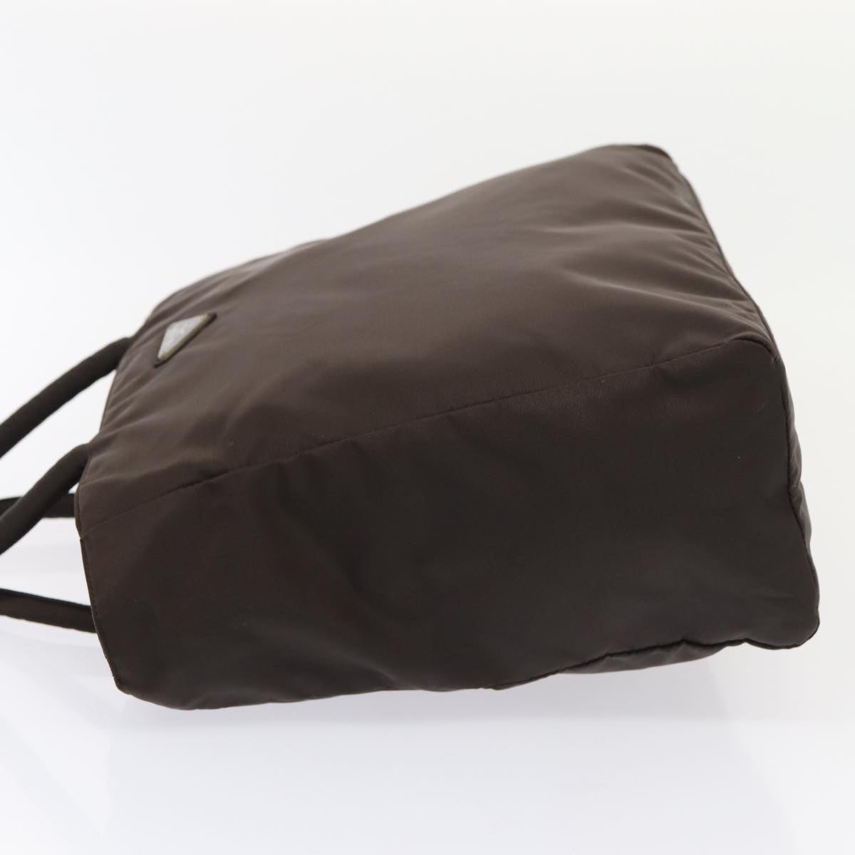 Luxury Prada Hand Bag Nylon Brown mr451