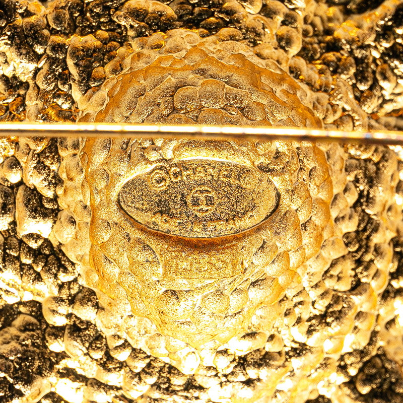 Chanel Lion Motif Brooch Gold Plated