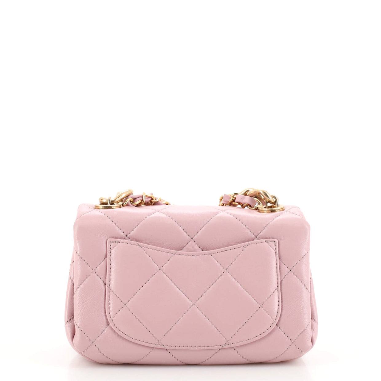 Luxury Chanel Color Match Flap Bag Quilted Lambskin Mini