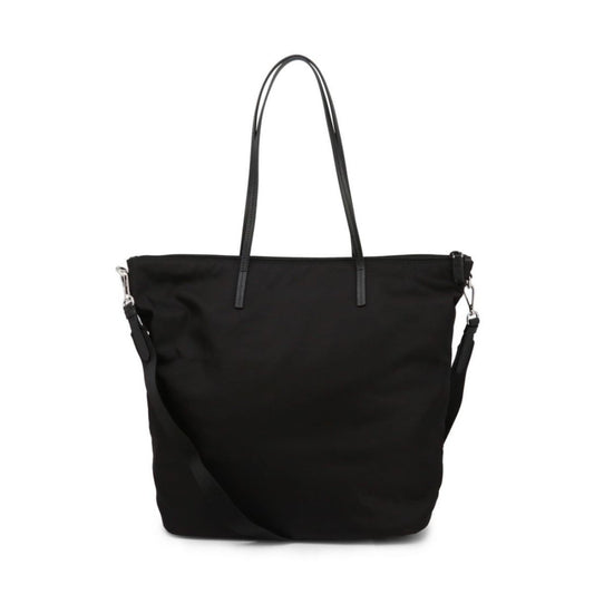 Luxury PradaTessuto Nylon Black Convertible Shopping Tote