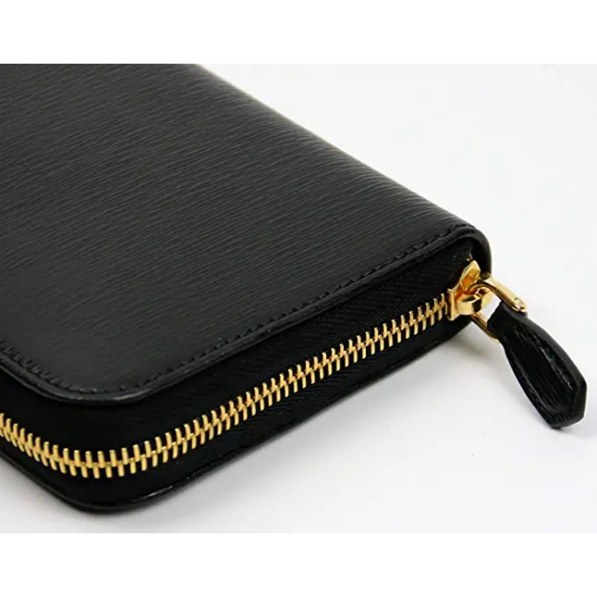 Luxury PradaBlack Vitello Move Leather Zip Around Wallet