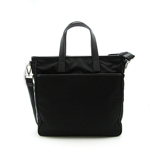 Luxury PradaRe-Nylon Black Nylon and Saffiano Large Crossbody Tote Bag