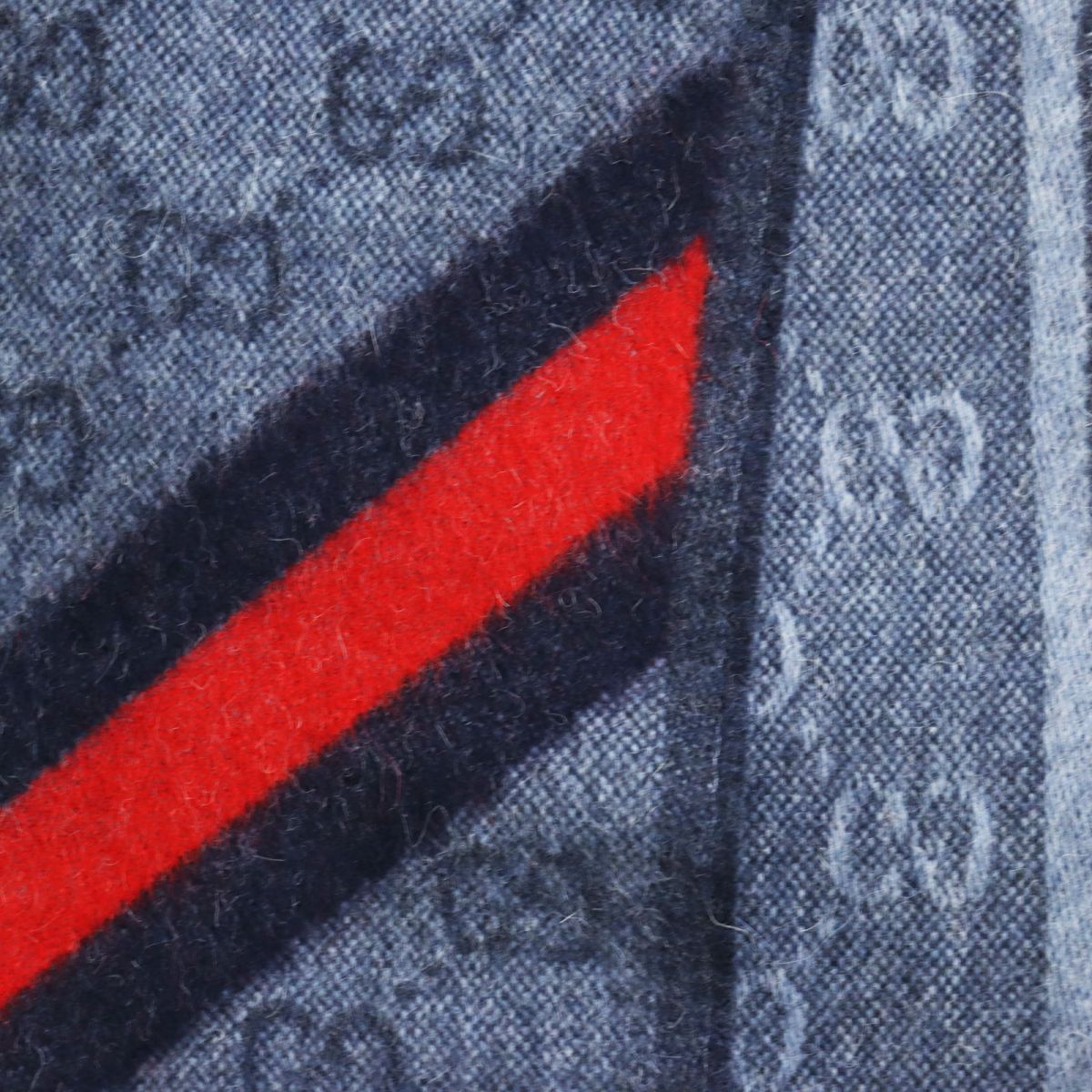 Luxury Gucci Trending 2025 Wool Alpaca GG Pattern Fringe Scarf