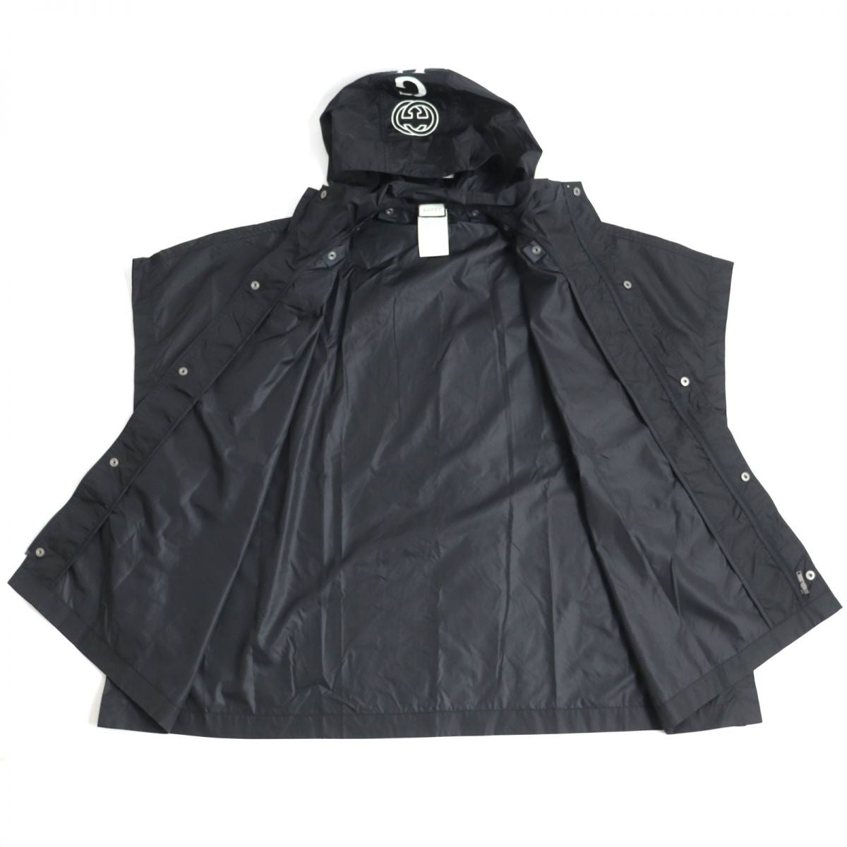 Luxury Gucci Trending 2025 Nylon Coat Interlocking G Logo Black M