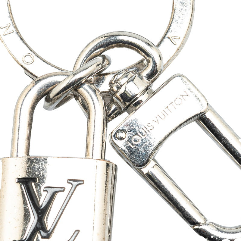 Louis Vuitton Leather Metal Keychain Padlock M00745