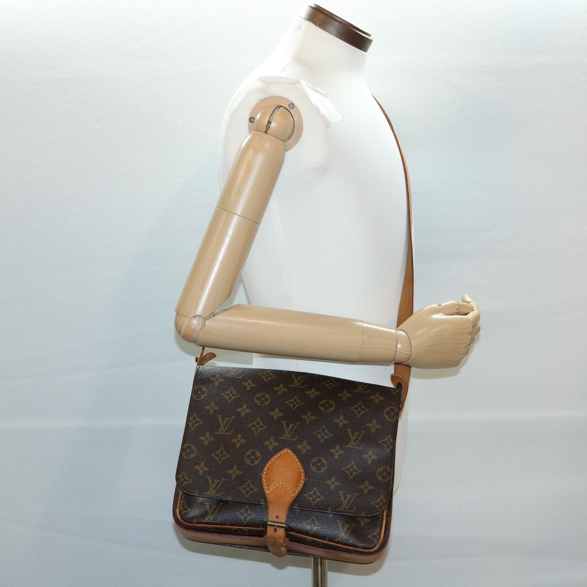 LOUIS VUITTON Monogram Cartouchiere GM Shoulder Bag M51252 LV rd2849