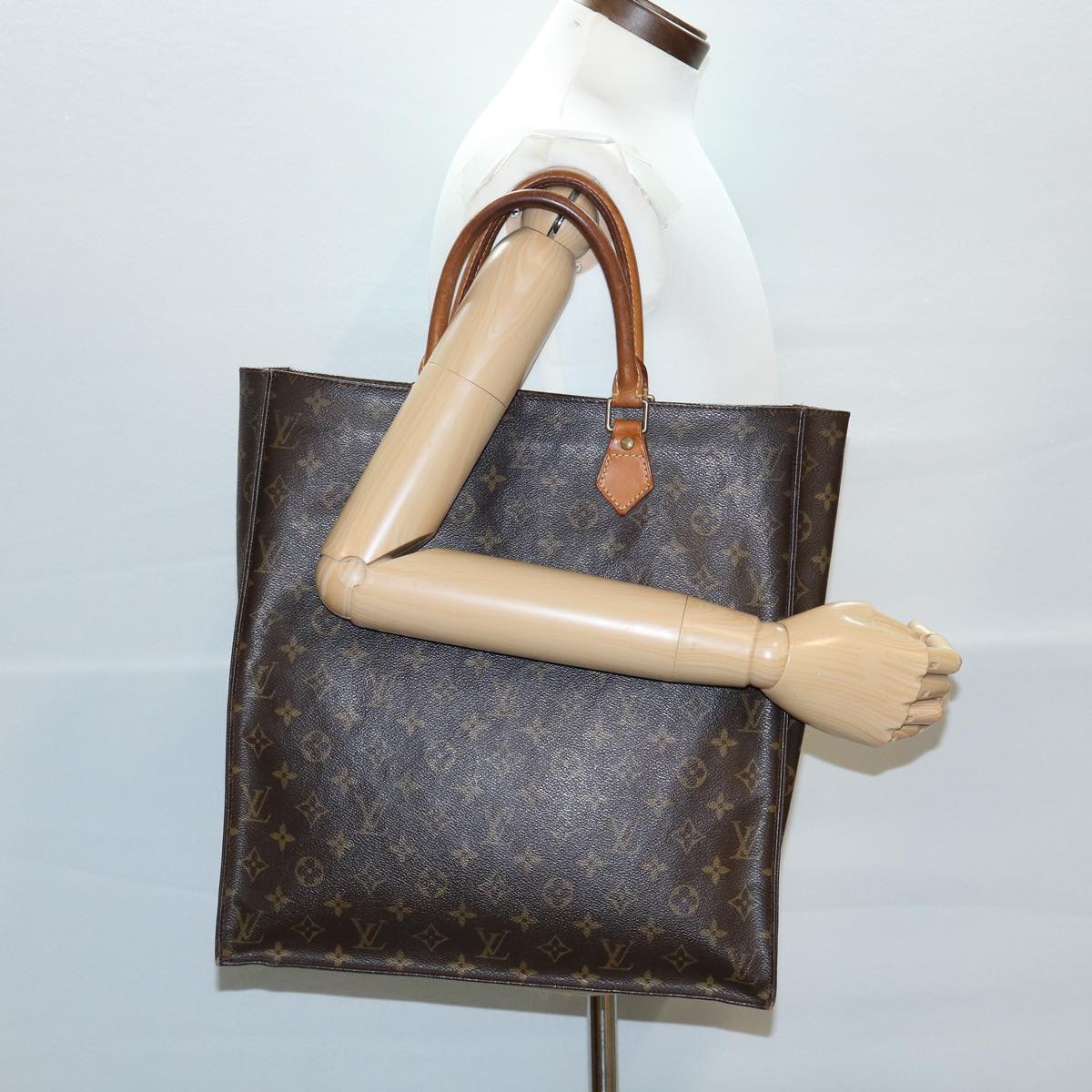 LOUIS VUITTON Monogram Sac Plat Hand Bag M51140 LV rd2951