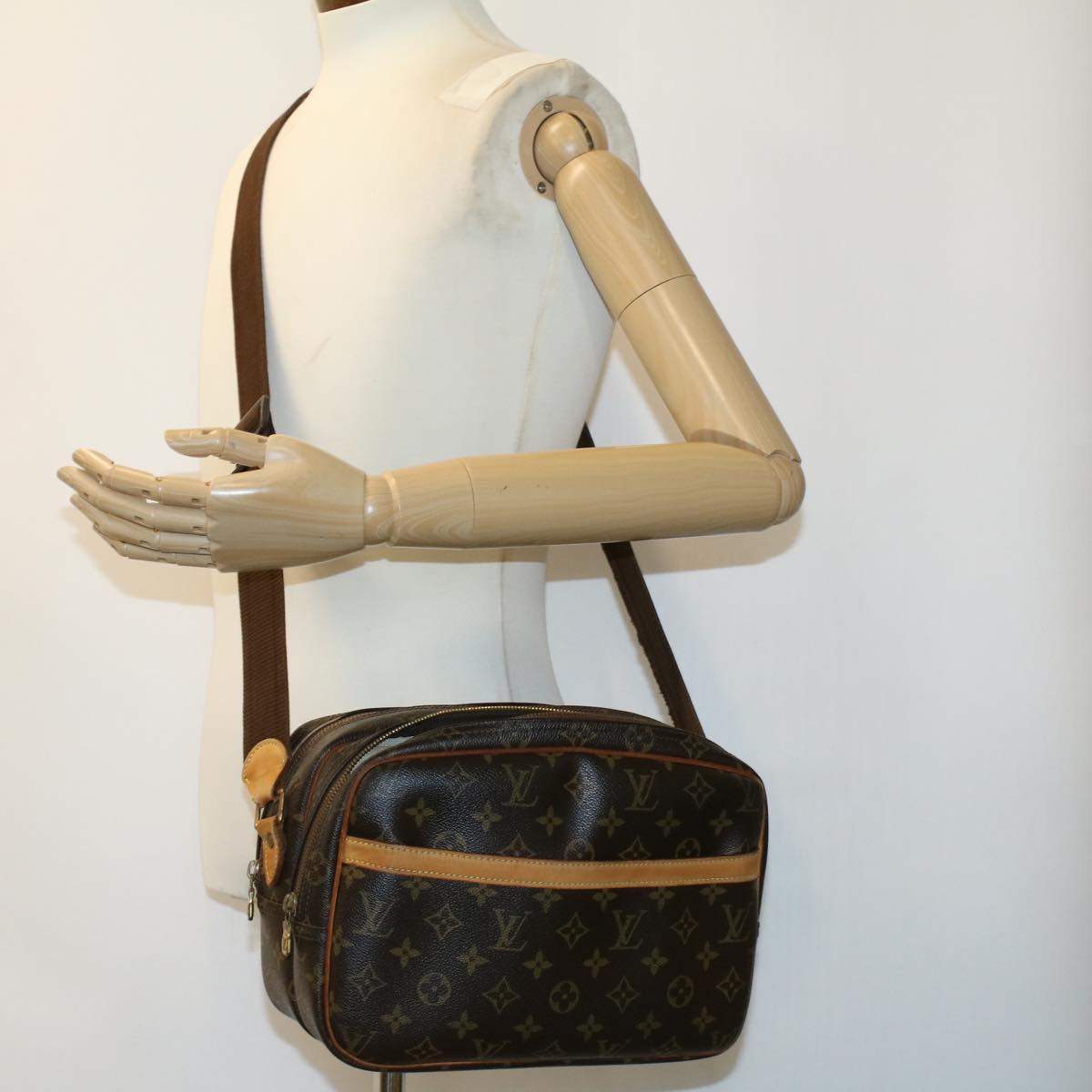 LOUIS VUITTON Monogram Reporter PM Shoulder Bag M45254 LV rd3939