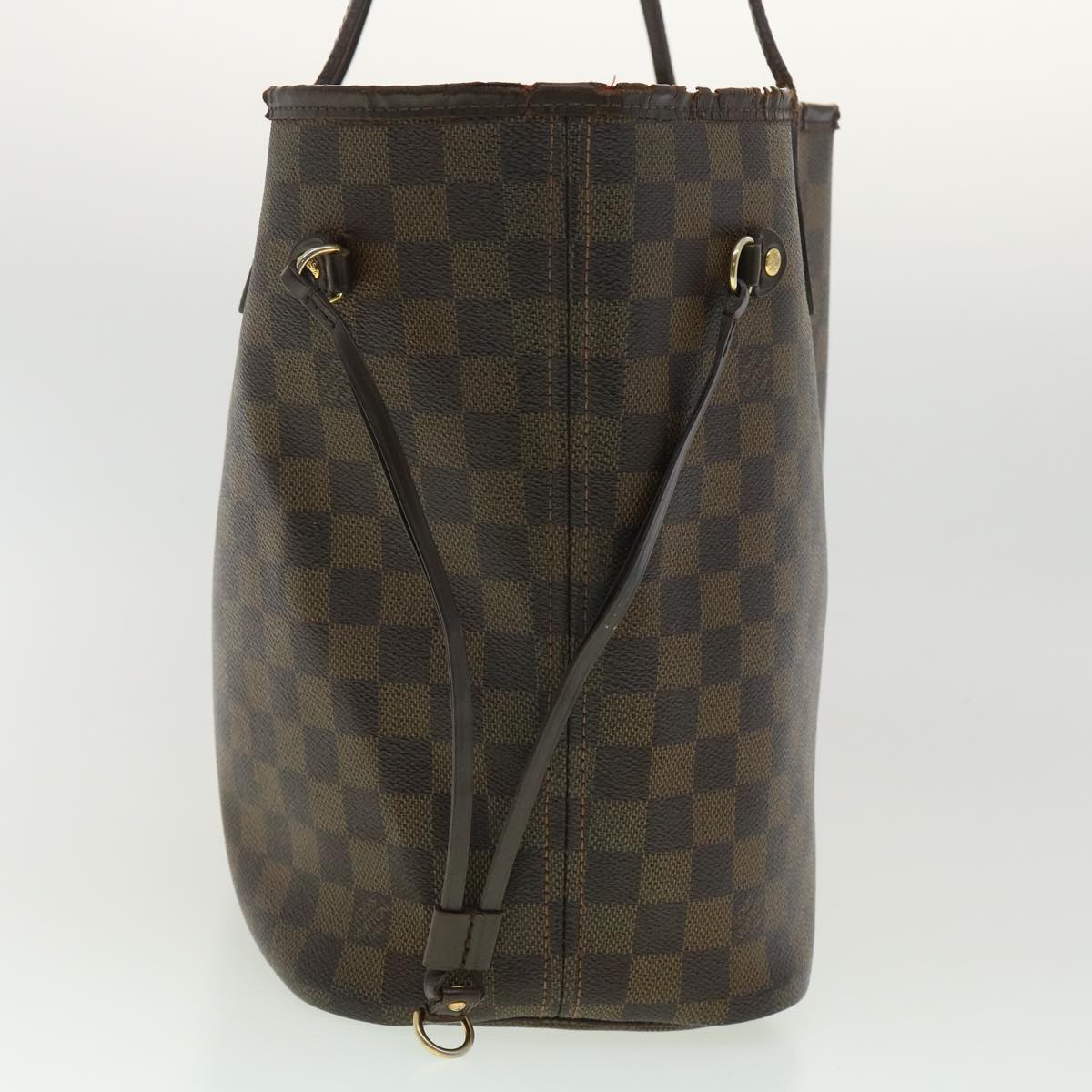 LOUIS VUITTON Damier Ebene Neverfull MM Tote Bag N51105 LV rd3949