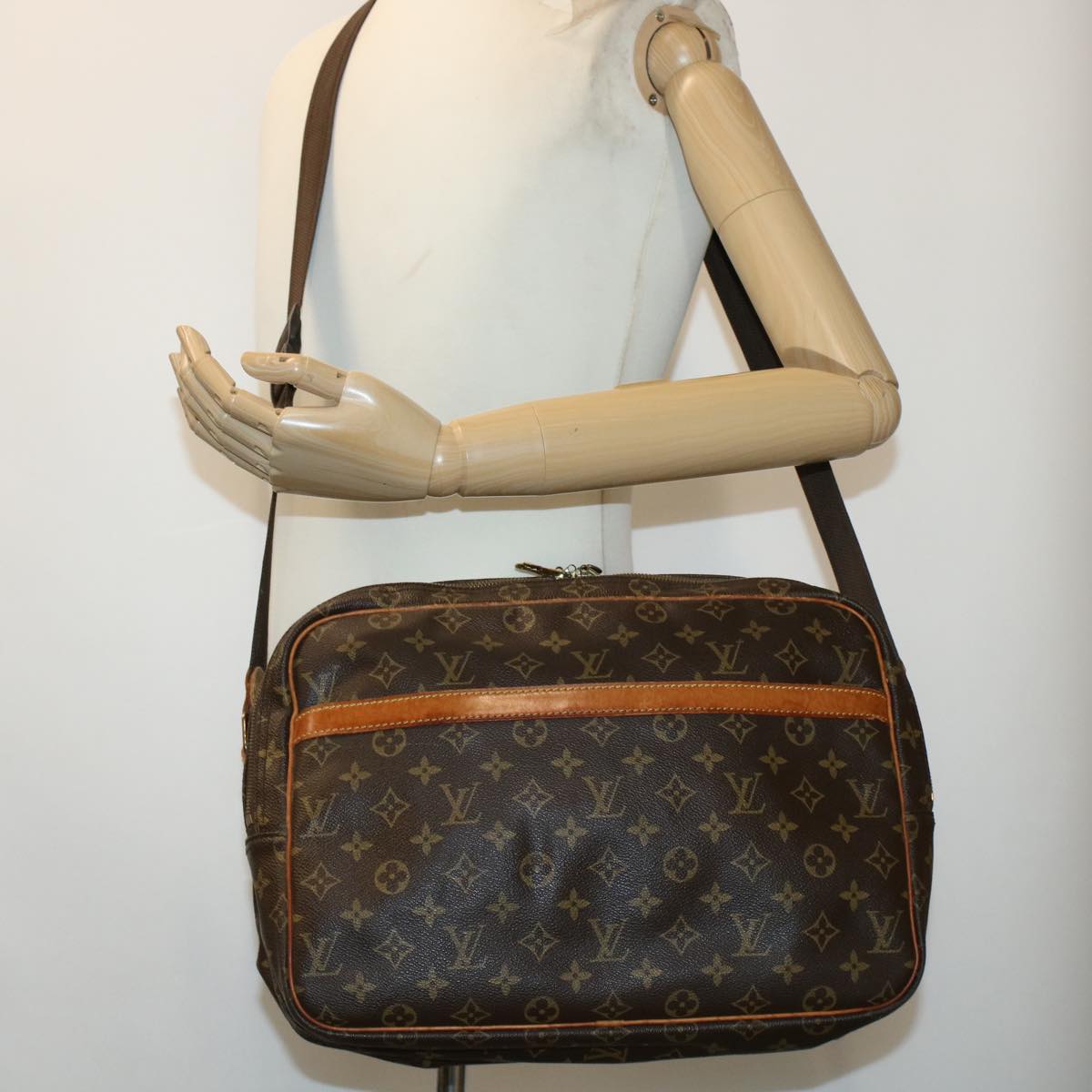 LOUIS VUITTON Monogram Reporter GM Shoulder Bag M45252 LV rd5275