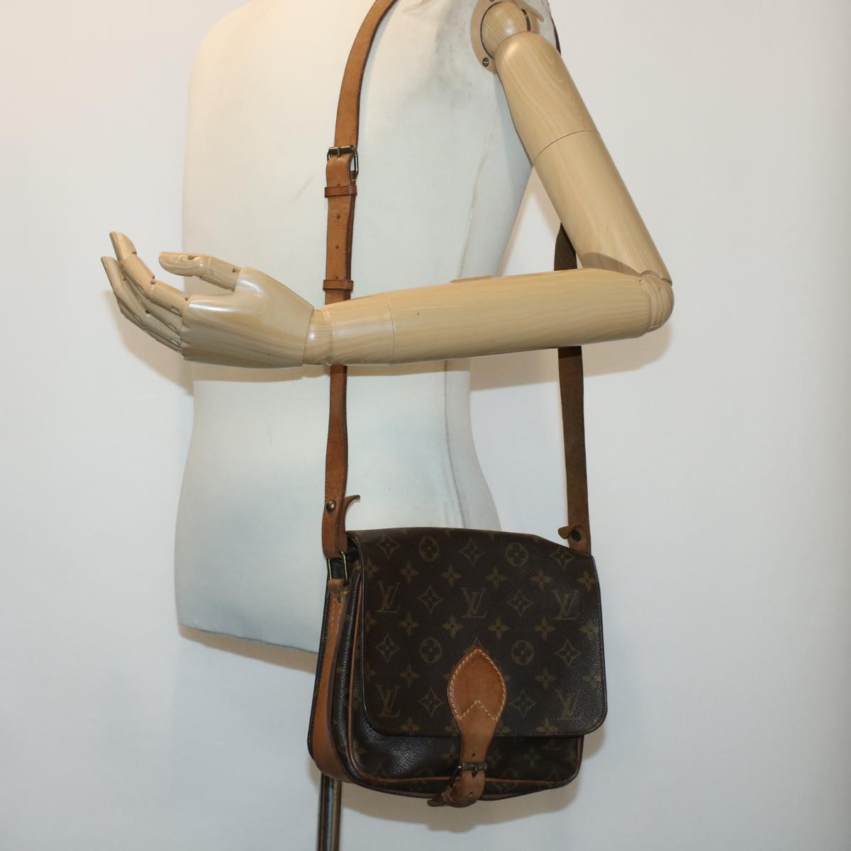 LOUIS VUITTON Monogram Cartouchiere PM Shoulder Bag M51254 LV rd5298