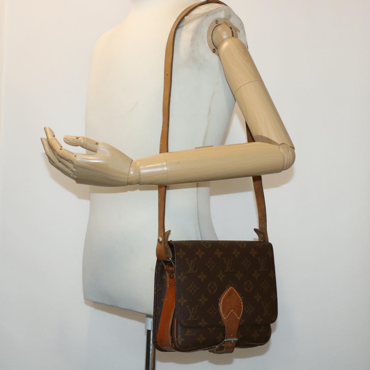 LOUIS VUITTON Monogram Cartouchiere PM Shoulder Bag M51254 LV rd5306