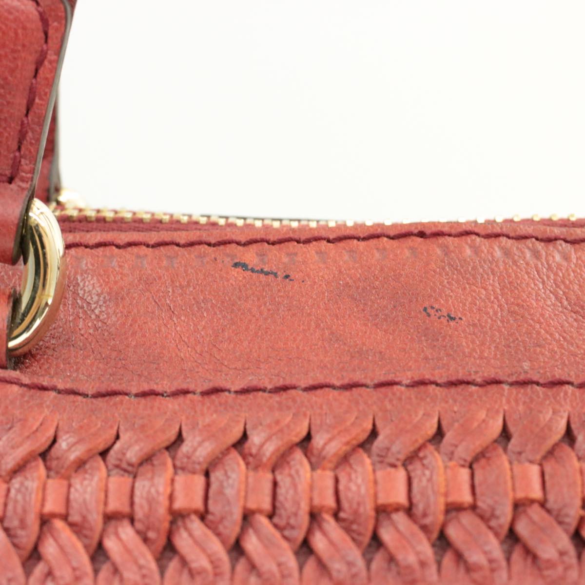 Luxury Gucci Green Carpet Challenge Leather 2Way Tote Bag Fringe Bamboo Red Auth rd707