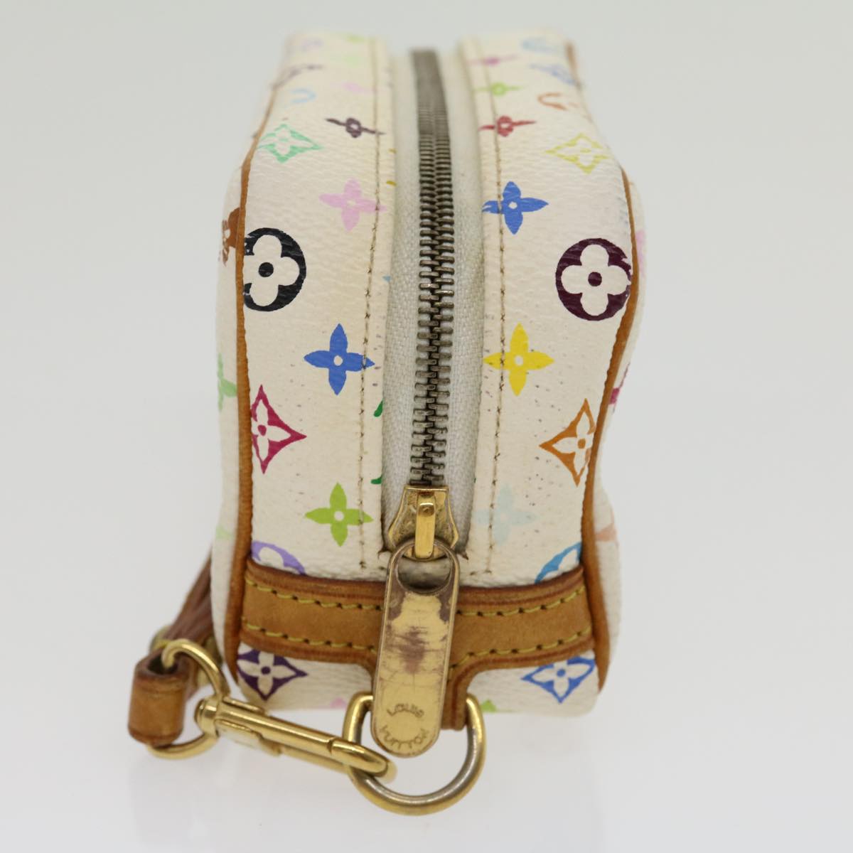LOUIS VUITTON Monogram Multicolor Trousse Wapity Pouch White M58033 rh244