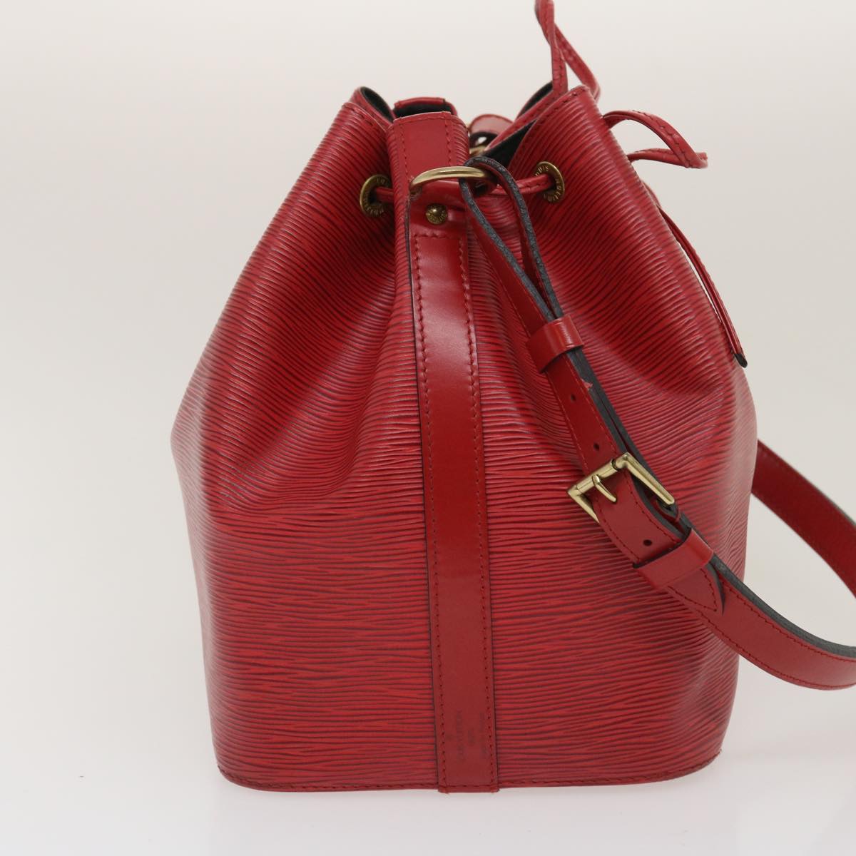LOUIS VUITTON Epi Petit Noe Shoulder Bag Red M44107 LV ro354