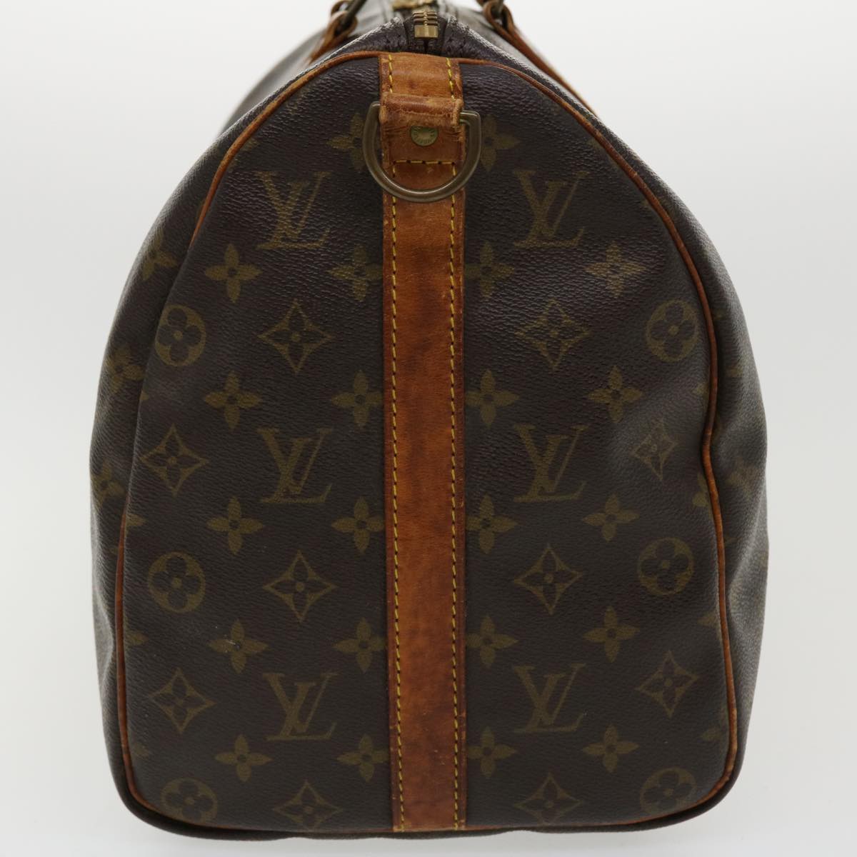 LOUIS VUITTON Monogram Keepall Bandouliere 45 Boston Bag M41418 LV ro768