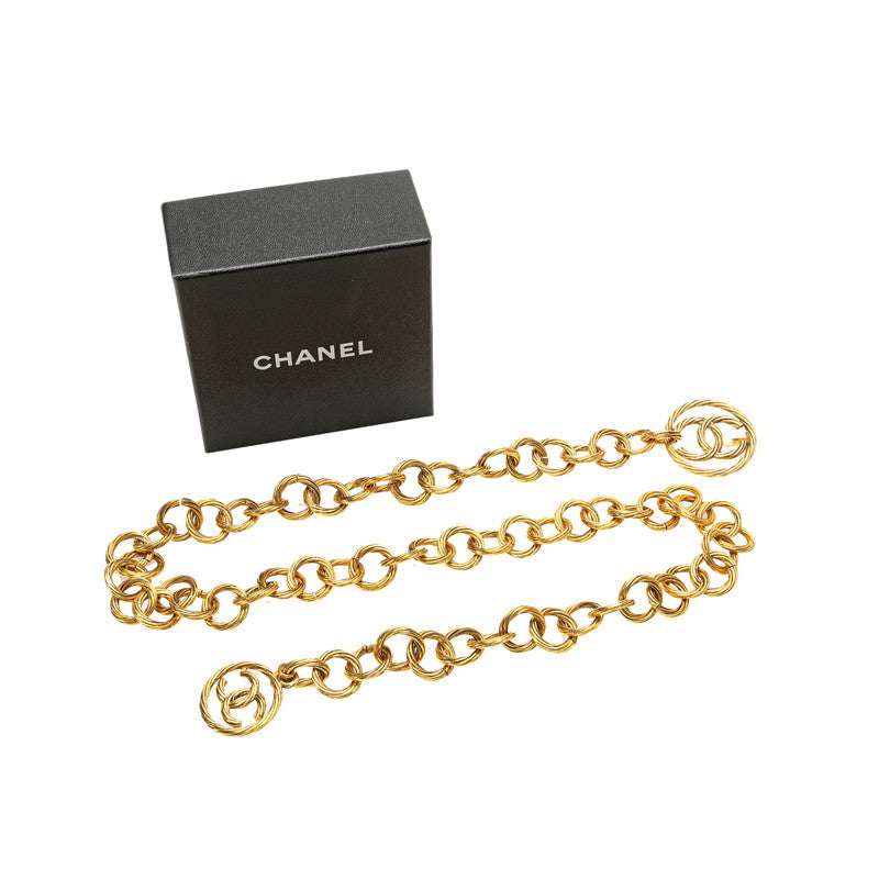 Chanel Vintage Coco Mark Chain Belt Gold