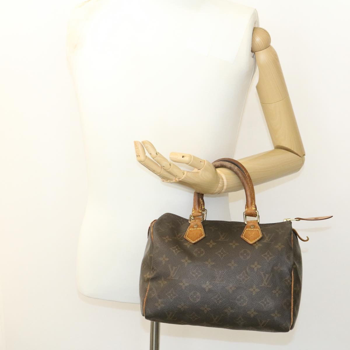 LOUIS VUITTON Monogram Speedy 25 Hand Bag M41528 LV st051