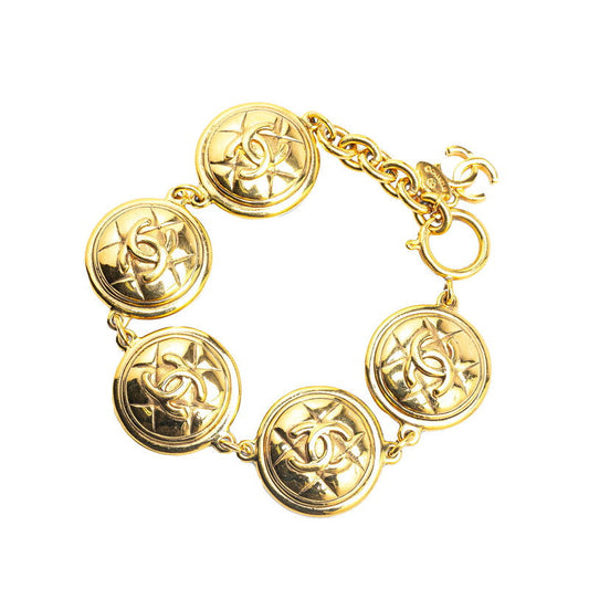 Chanel Matelasse Coco Mark 5-Link Bracelet