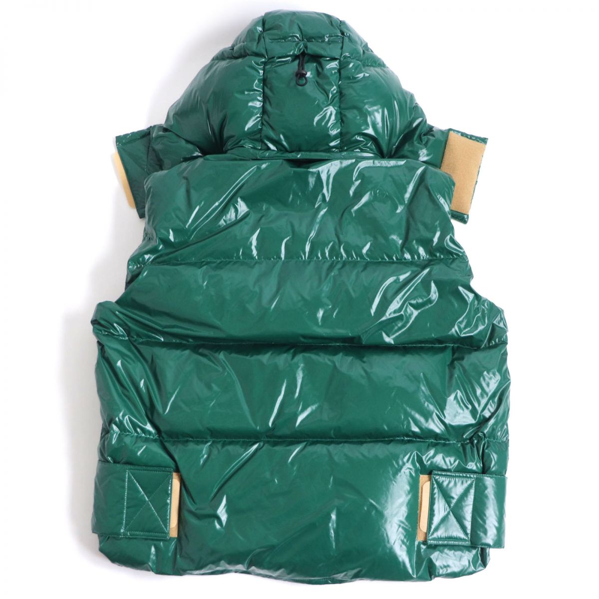 Luxury Gucci Trending 2025 Interlocking G Patch Hooded Down Vest Green