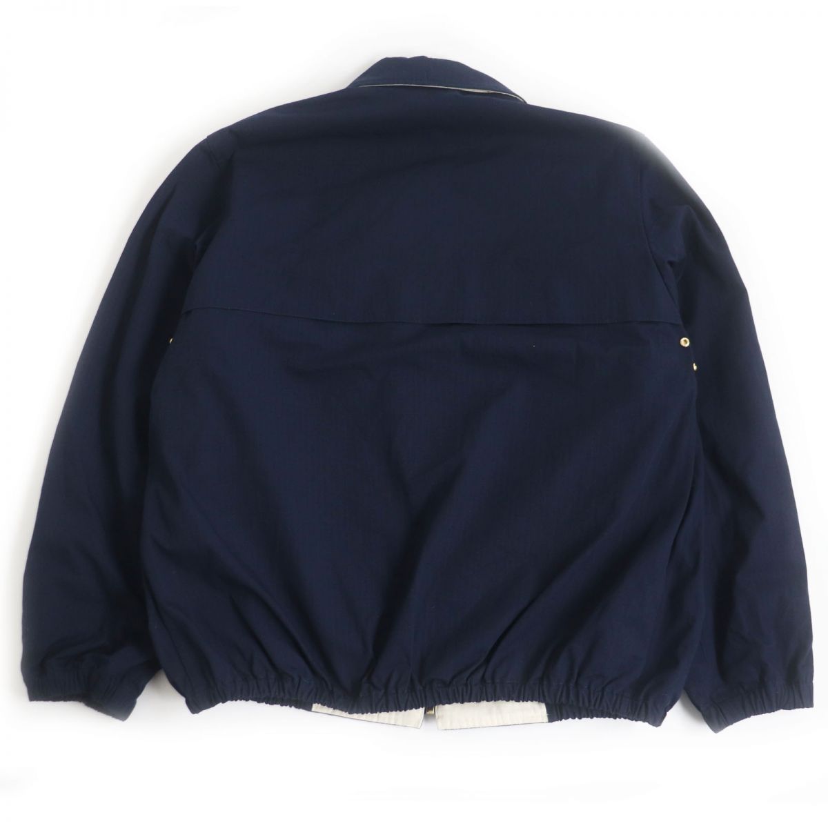 Luxury Gucci Trending 2025 Logo Patch Cotton Nylon Zip Jacket Navy