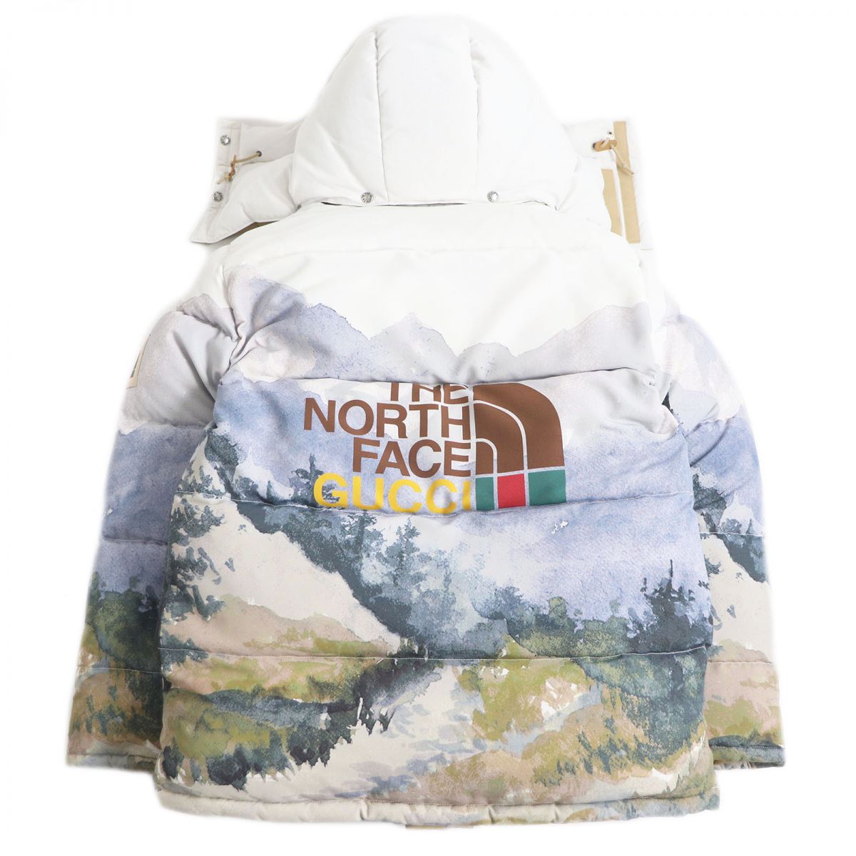 Luxury Gucci Trending 2025 x The North Face Trail Print Down Jacket L