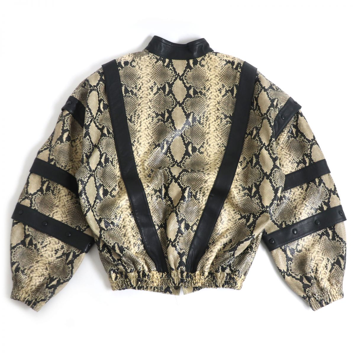 Luxury Gucci Trending 2025 Python Embossed Leather 3WAY Blouson Jacket