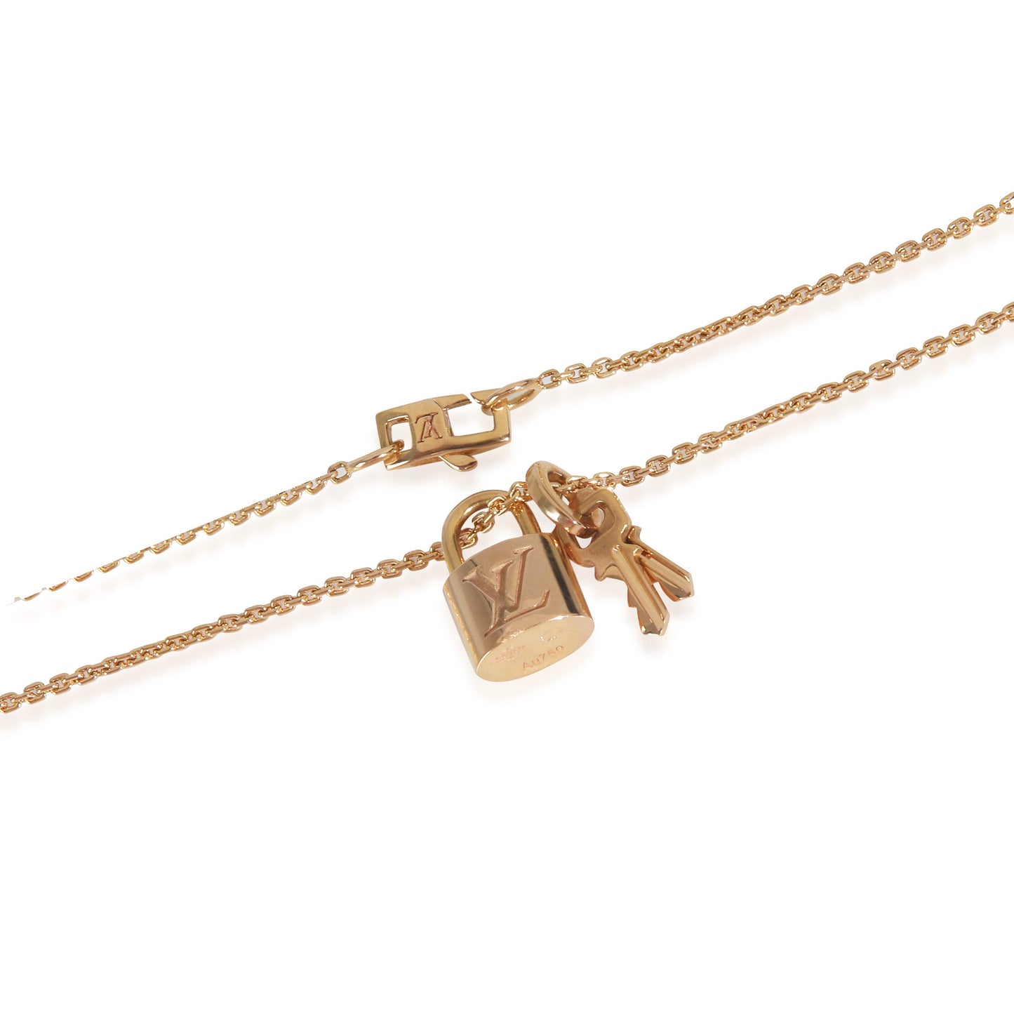 Louis Vuitton Yellow Gold Lockit Pendant