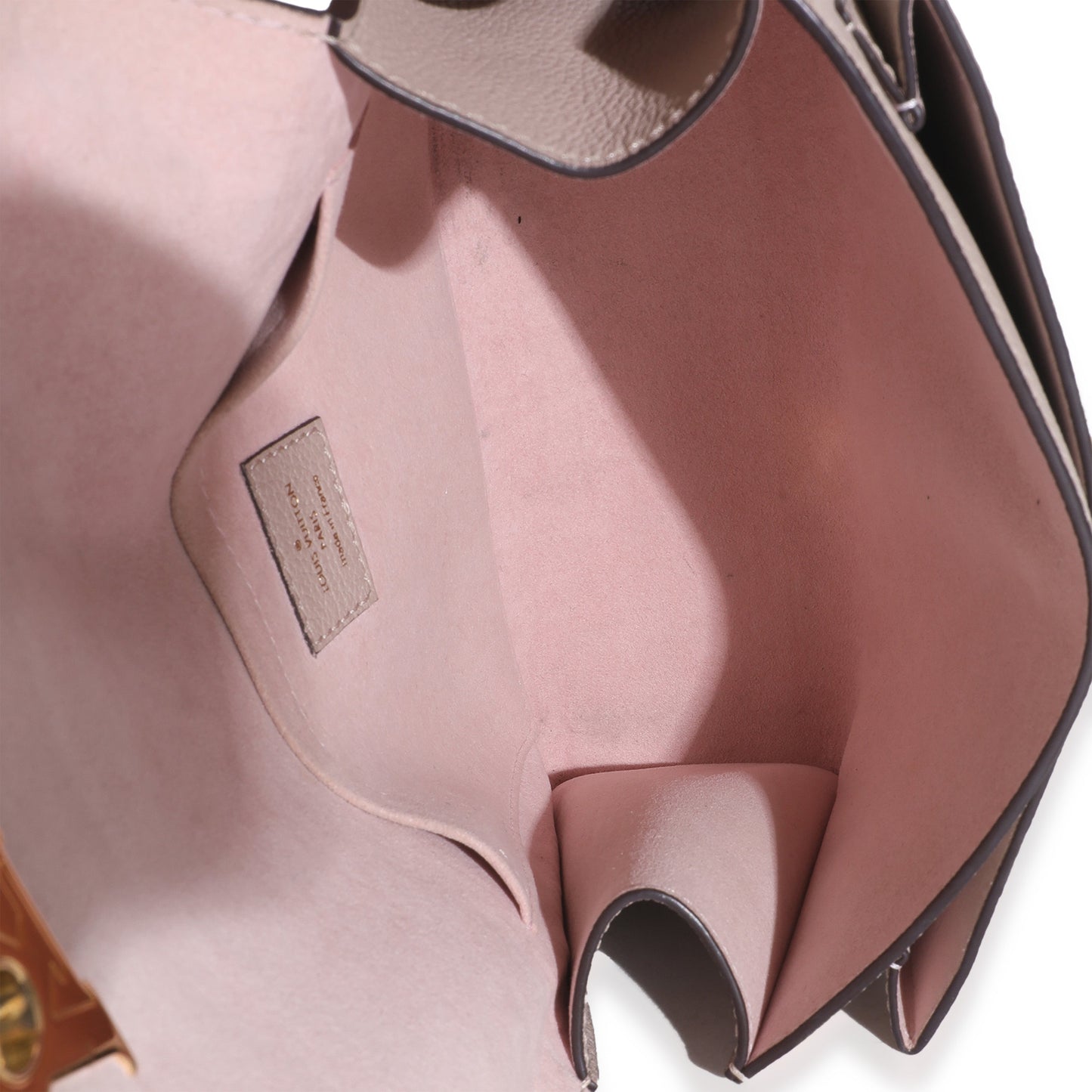 Louis Vuitton Pink Calfskin Mylockme Chain Bag BB