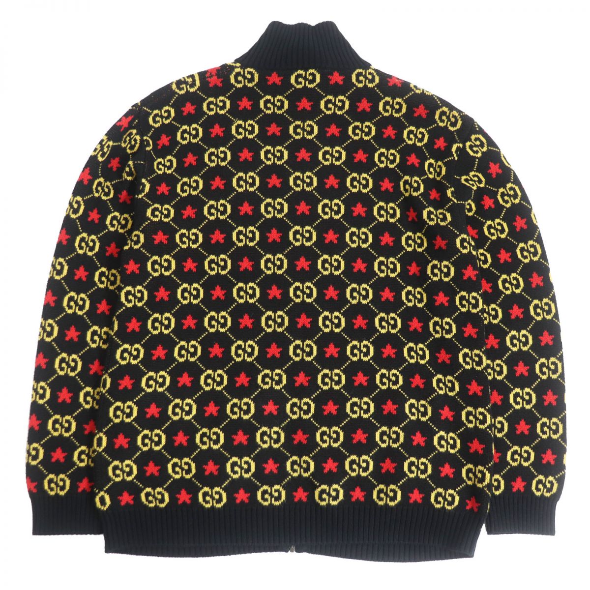 Luxury Gucci Trending 2025 GG Pattern Jacquard Knit Blouson Jacket S