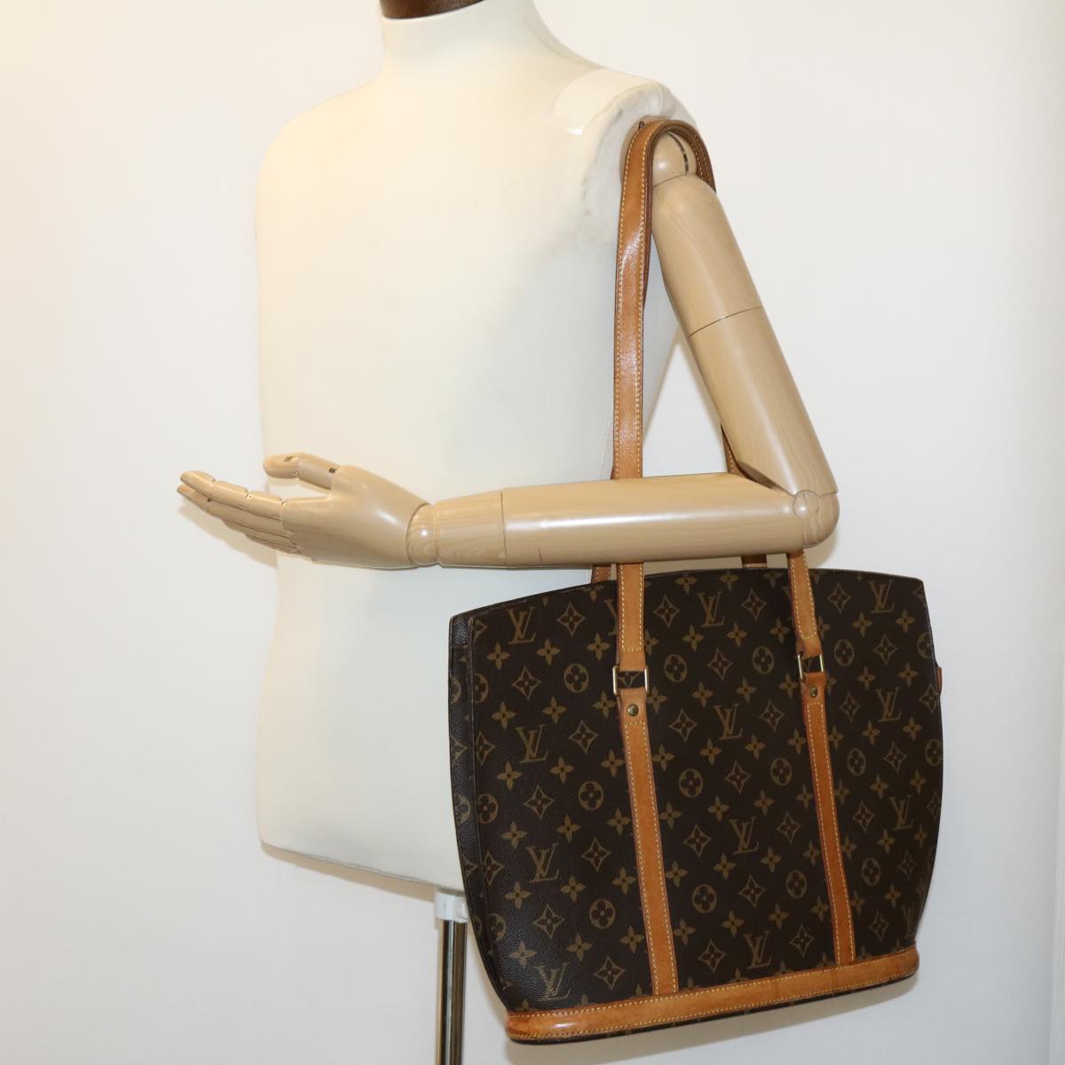 LOUIS VUITTON Monogram Babylone Tote Bag M51102 LV th2607