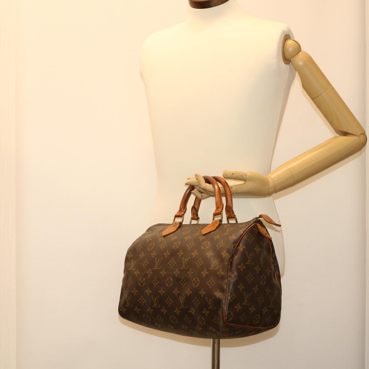 LOUIS VUITTON Monogram Speedy 30 Hand Bag M41526 LV th2927