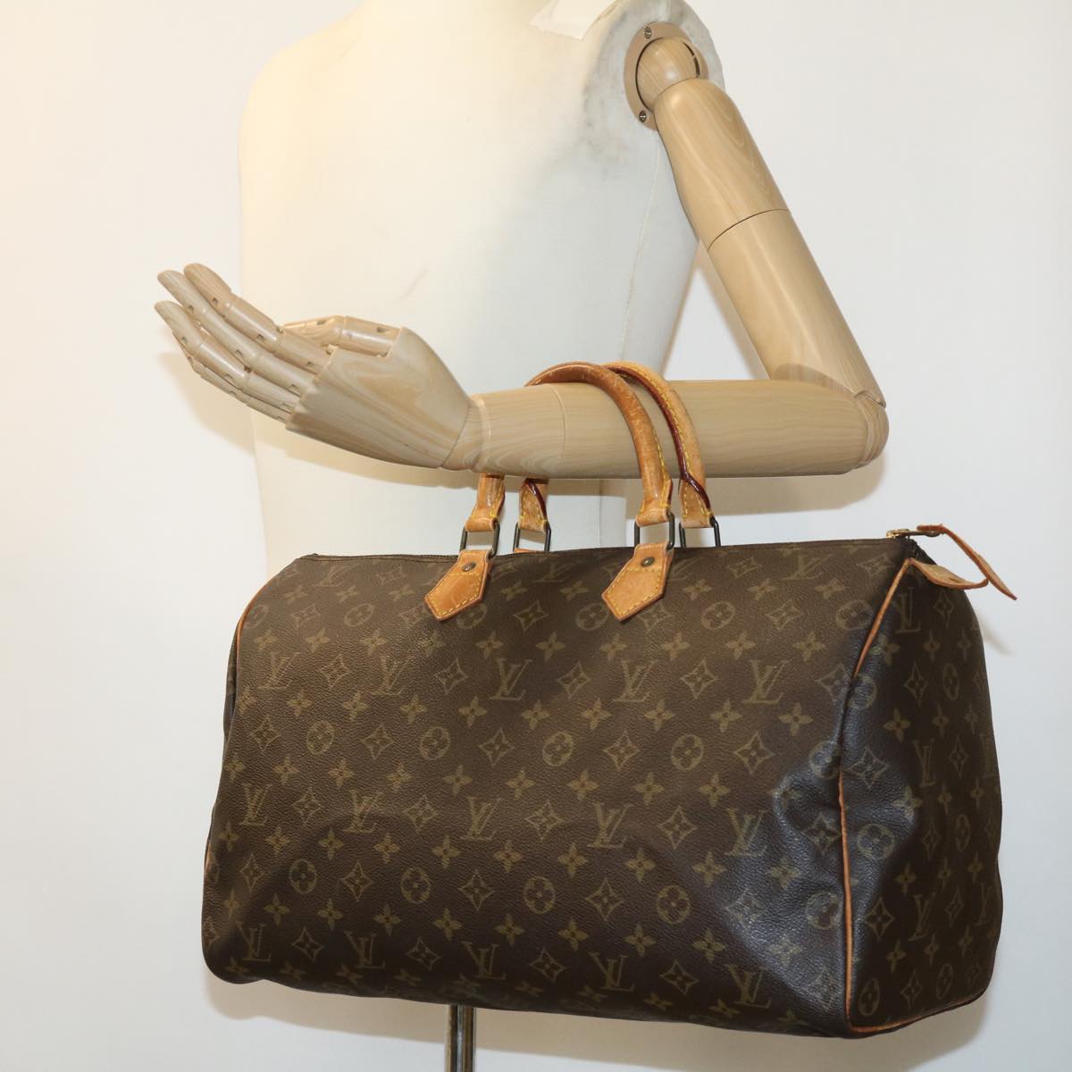 LOUIS VUITTON Monogram Speedy 40 Hand Bag M41522 LV th3001